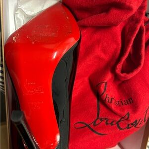 Christian Louboutin Red and Black Heels